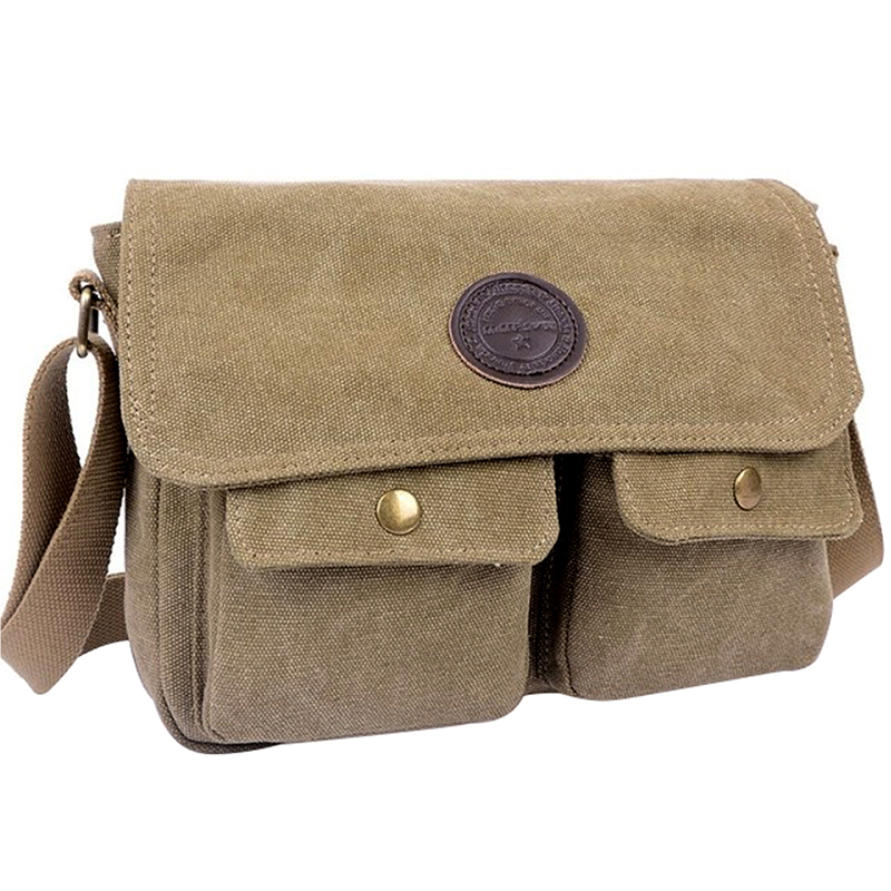 Cool Vintage Canvas Shoulder Messenger Bag Casual Retro Sports Satchel