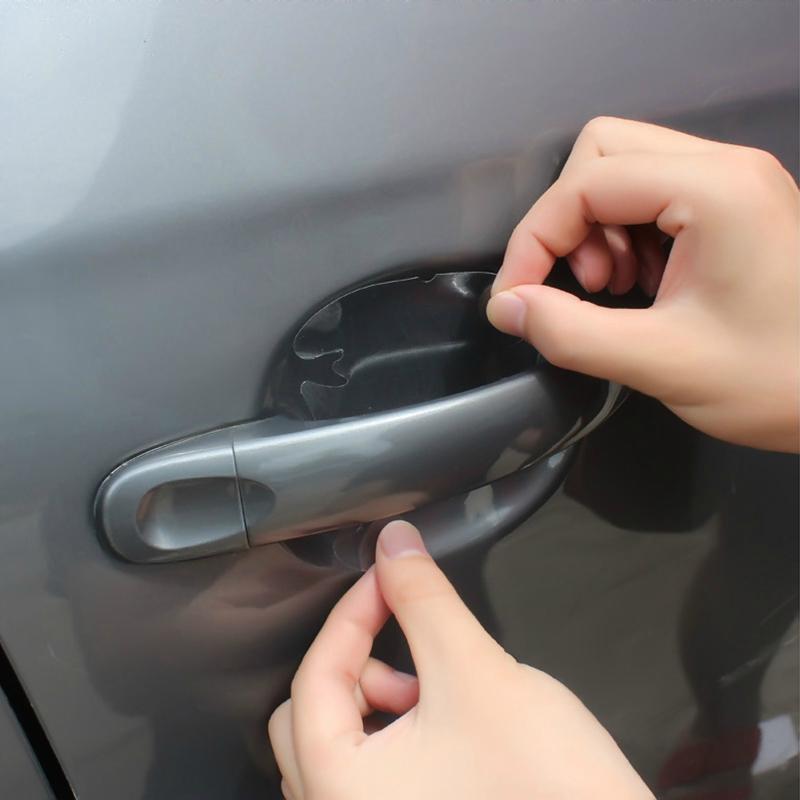 Gunhunt 4 PCS Door Handle Protector Sticker, Transparent Bowl Scratch Protector, Handle Cup Protective Film Universal For Most Cars