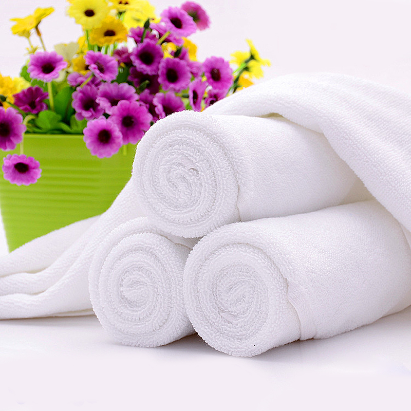 1 x New White Soft Cotton Hotel Bath Towel Washcloths Travel Hand