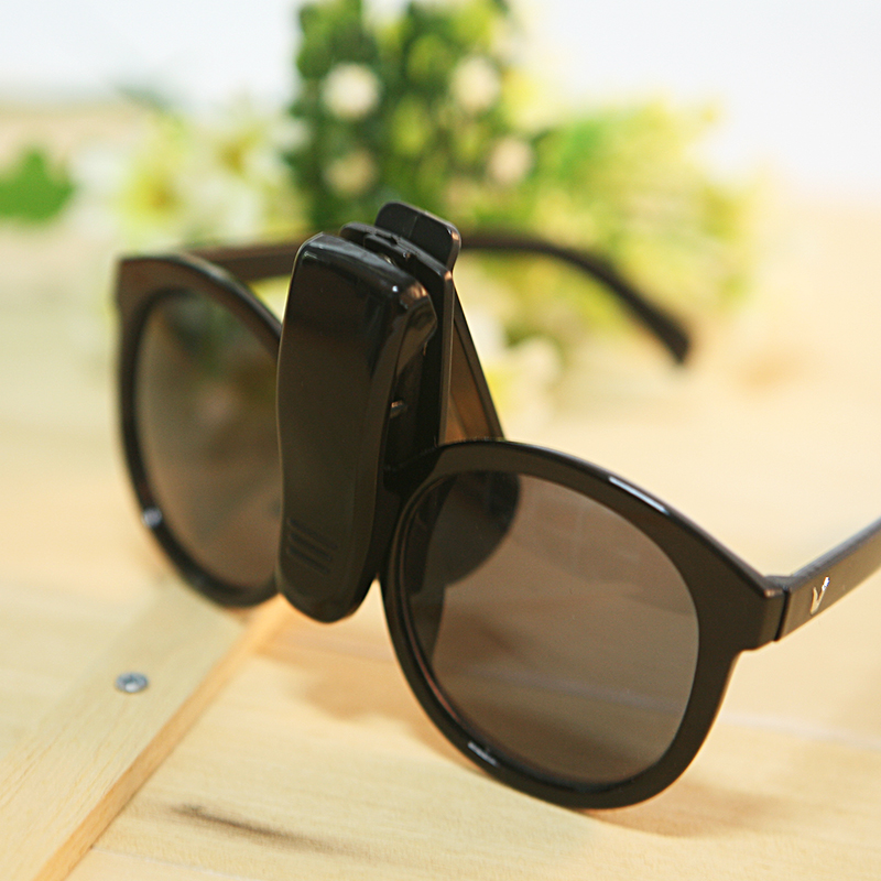 Black Car Accessory Sun Visor Sunglasses Eye Glasses Card Pen Holder