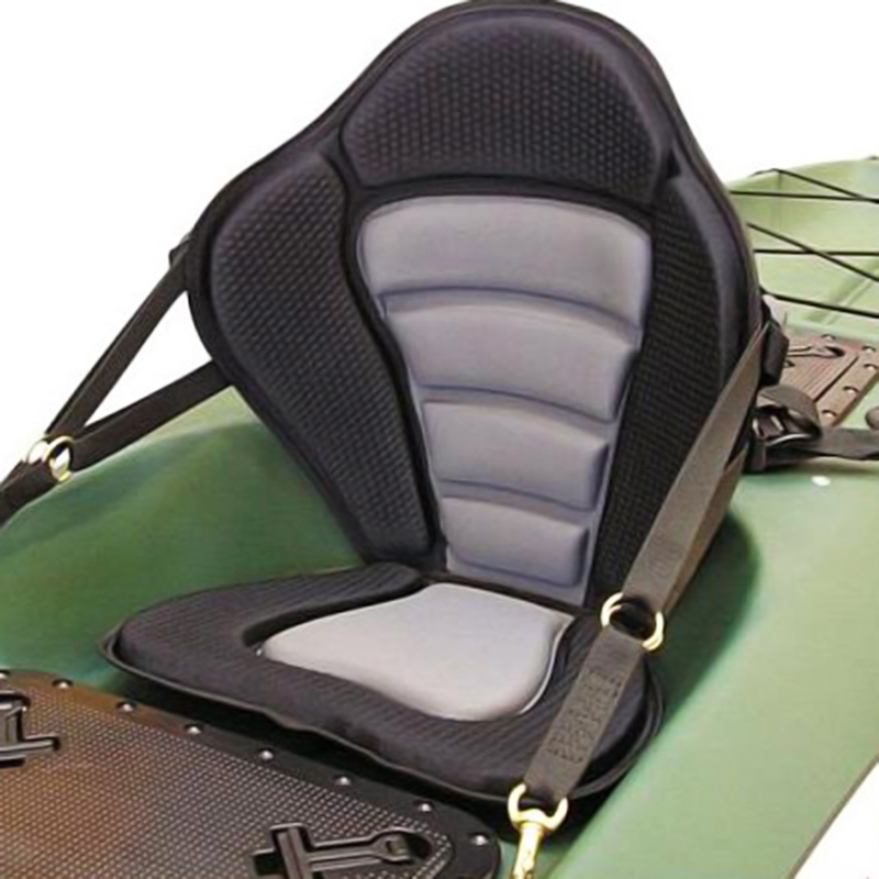 Adjustable Padded Kayak Seat Detachable Back Bag Canoe Backrest Outdoor