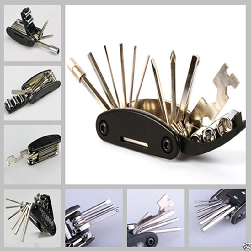 Motorcycle Travel Repair Tool Allen Key Multi Hex Wrench Screwdriver
