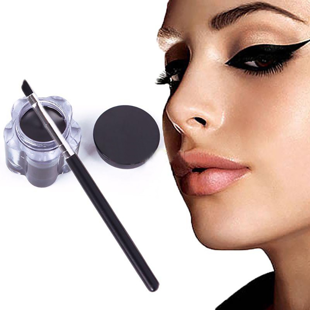 PRO BLACK WATERPROOF Eye Liner Eyeliner Gel Makeup Cream Cosmetic