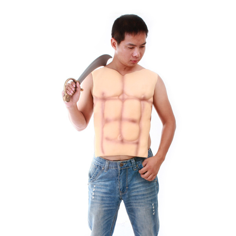 Halloween Fake Muscle Chest Skin Eva Foam Fancy Funny Party Cosplay