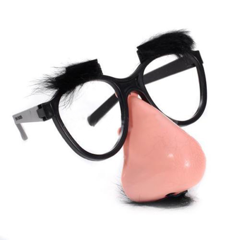 Plastic Glasses Mustache with Fake Nose Clown Party Fancy Dress up