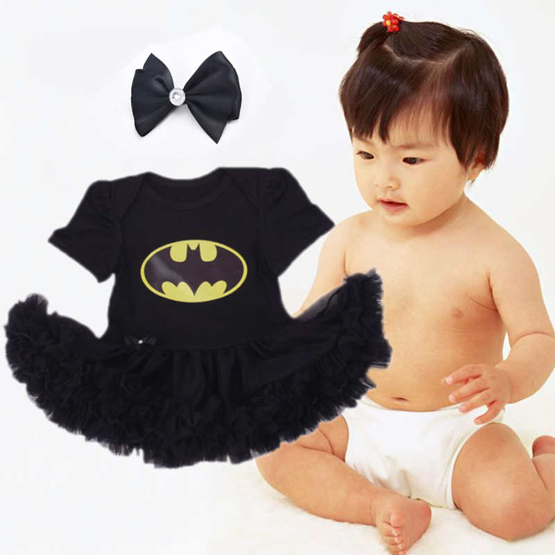 Newborn Infant Baby Girl Batman Romper Bodysuit Dress Clothes Photo Outfits Set eBay