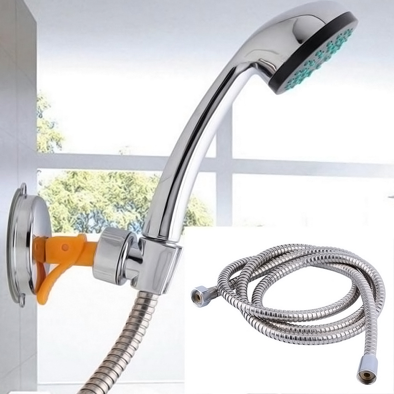 2m Flexible Stainless Steel Chrome Standard Shower Head Bathroom Hose Pipe eBay