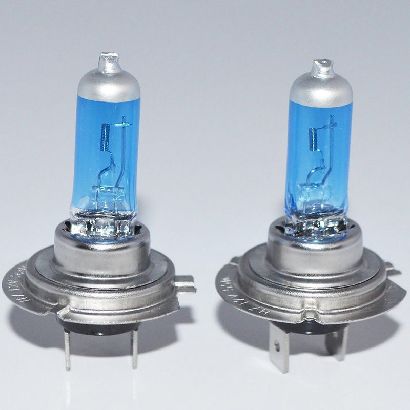 2pcs Bright H7 55W 12V 6000K Xenon Gas Halogen Headlight White Light