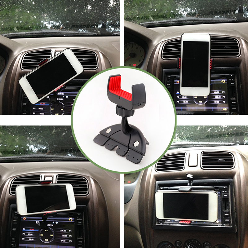 360° Car Auto CD Slot Mount Cradle Holder Stand For Mobile Smartphone