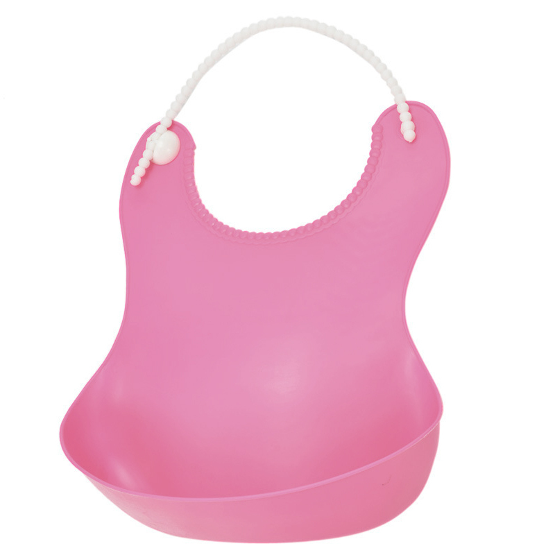 Waterful Baby Bibs High Elastic Soft Plastic Bib with Food Catcher Baby