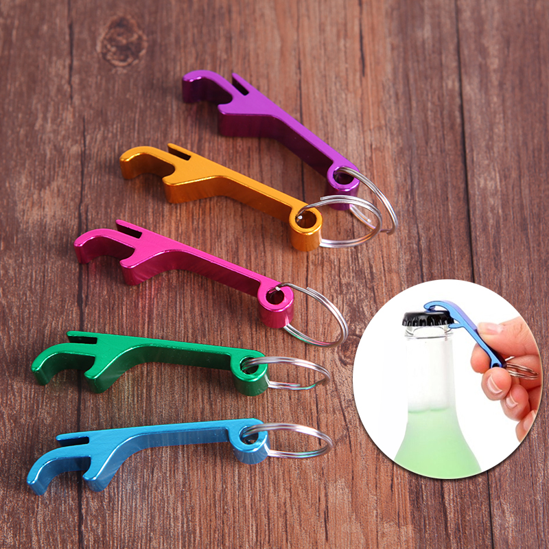 2pcs Bottle Opener Key Ring Chain Keyring Keychain Metal Beer Bar Tool