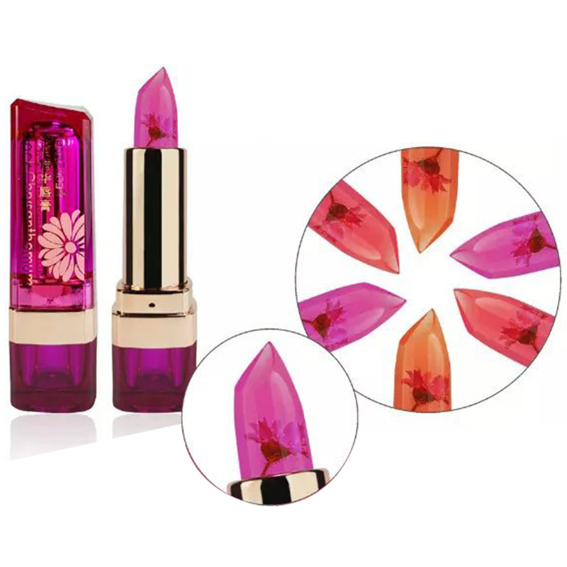 Magic Flower Jelly Lipstick Color Changing Long Lasting Lip Gloss