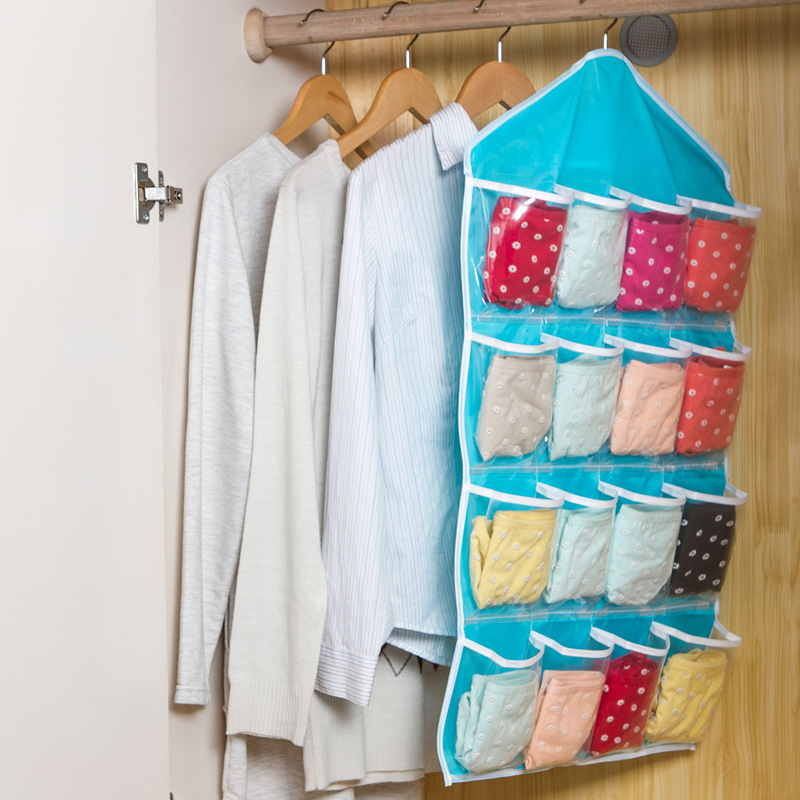 16 Pockets Clear Over Door Hanging Bag Shoe Rack Hanger Storage