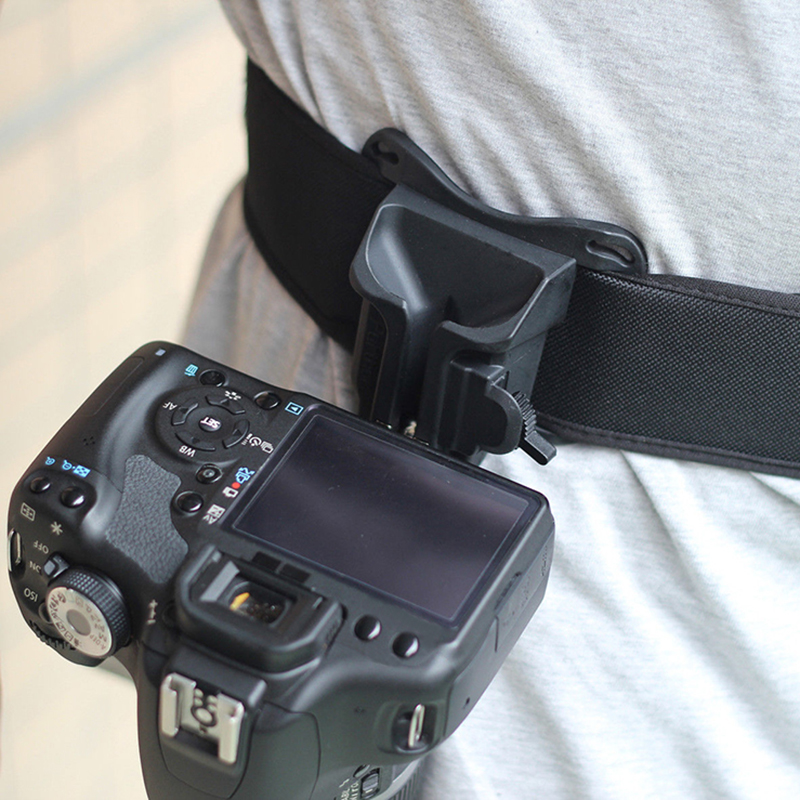 New Pro DSLR Digital Camera Waist Belt Holster Quick Strap Buckle