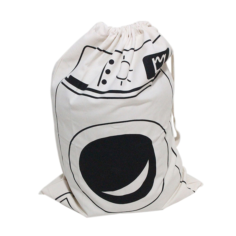 Large Kids Baby Toys Clothing Laundry Canvas Bag Drawstring Storage