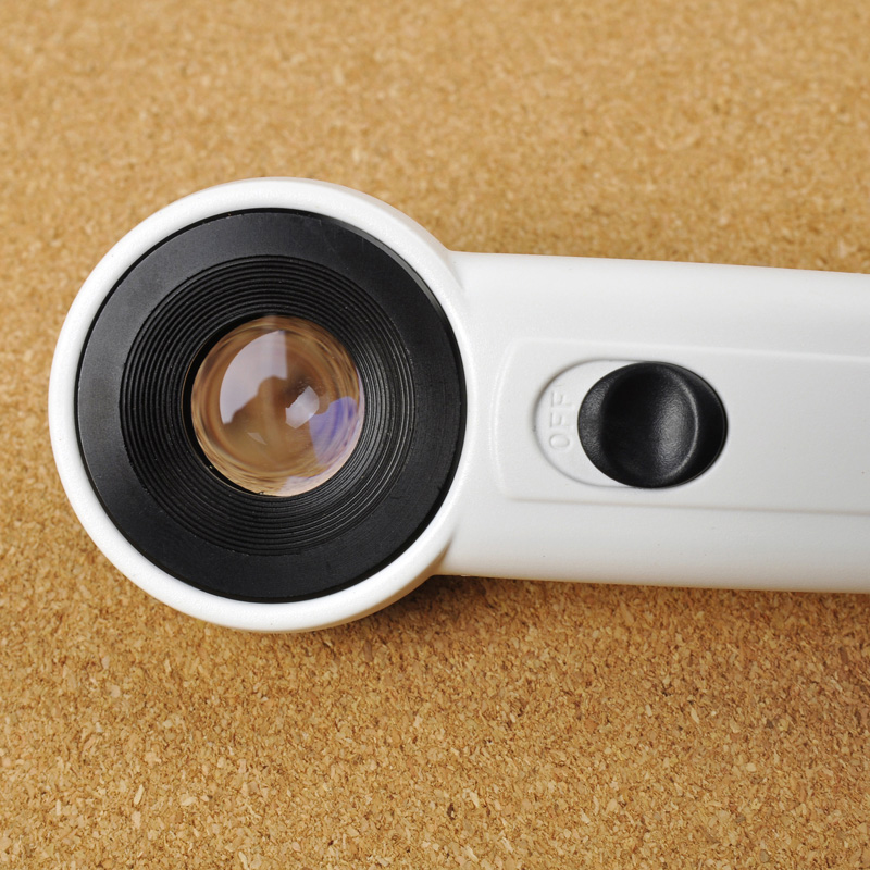 High Power 40x Lighted Magnifying Glass Hand Held Magnifier With LED