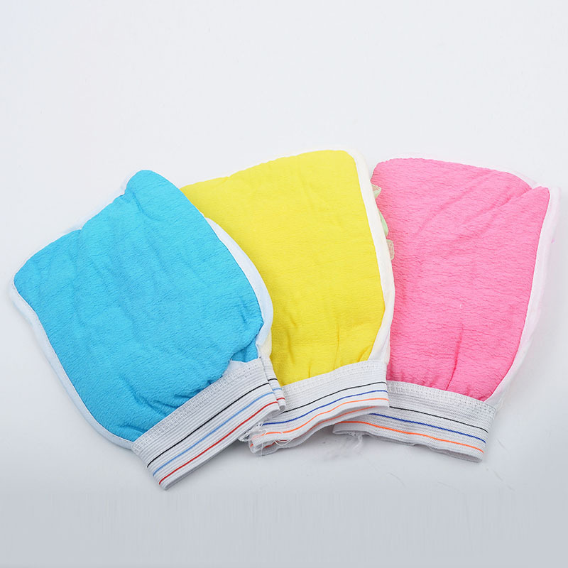 Bath Scrub Glove Shower Mitt Body Exfoliating Cloth Sponge Puff Random