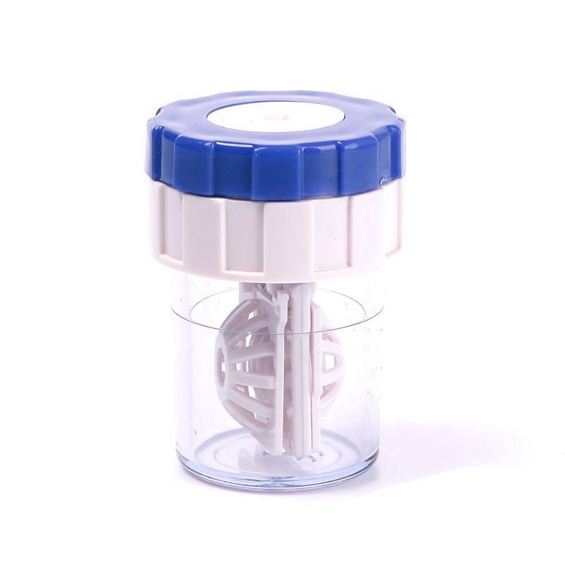 New Fashion Manually Plastic Contact Lens Cleaner Washer Cleaning