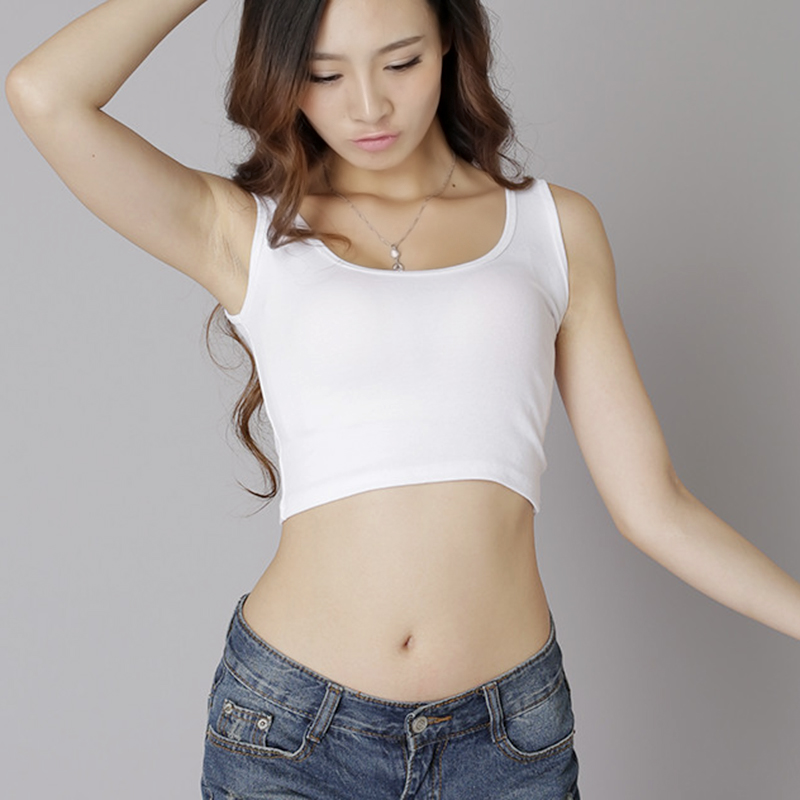 New Sexy Womens Scoop Neck Crop Belly Top Vest Sleeveless Shirt Blouse Tank Ebay 