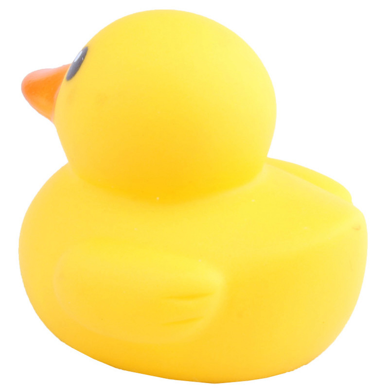 Rubber Yellow Duck Pet Dog Chew Sound Squeaker Toy Squeeze Screaming