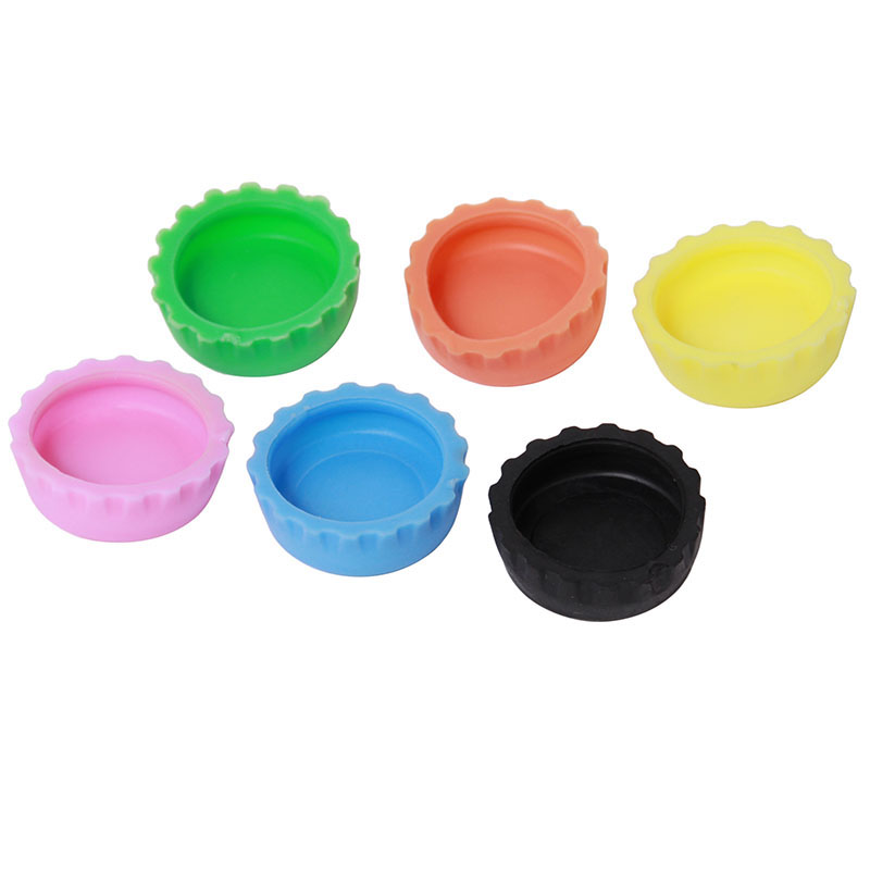 6X Colorful Silicone Lids Reusable Bottle Cap Cover Sealer Beer Soda