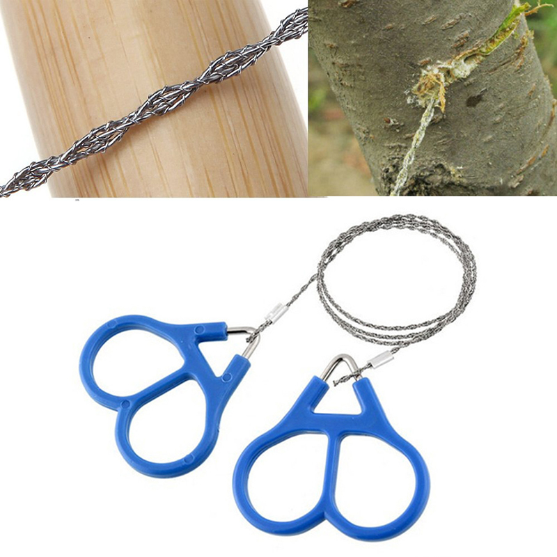 60cm Wire Outdoor Saw Rope Stainless Steel Survival Camping Hiking Hunting