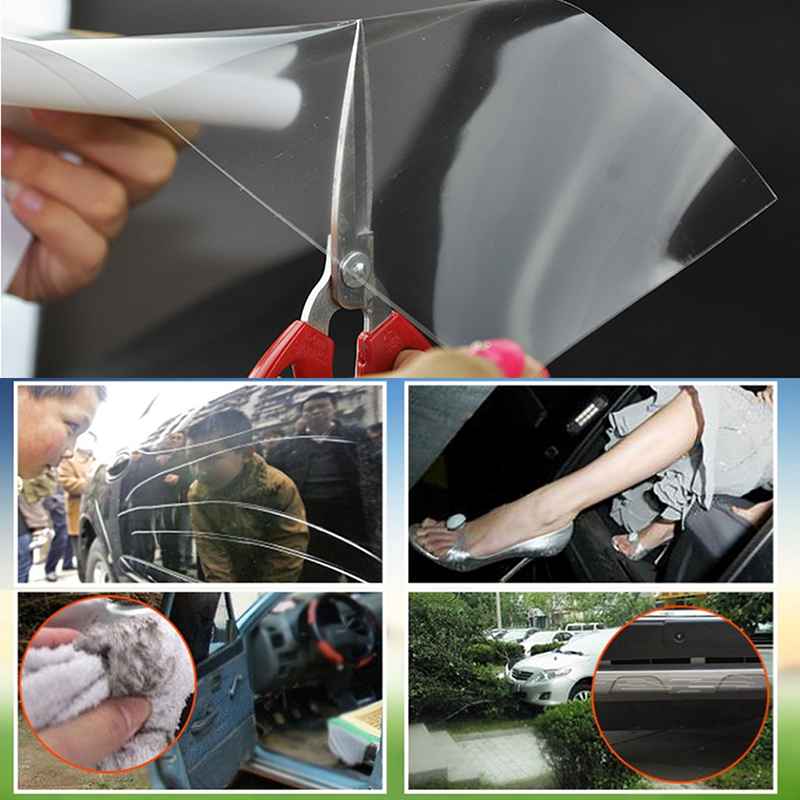 10cm x 3M Car Bumper Hood Paint Protection Film PVC Vinyl Clear