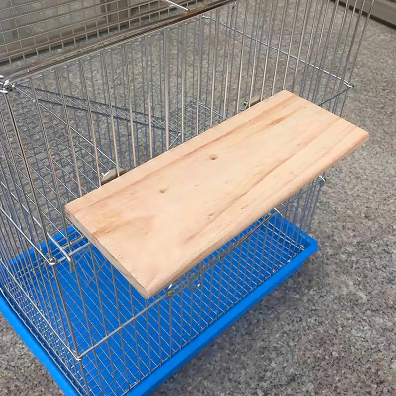 13x28cm Wooden Parrot Bird Cage Perches Stand Platform Pet Budgie