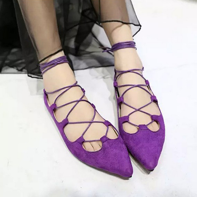 lace flats with ankle strap