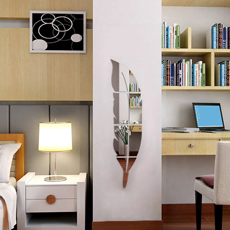 New Removable Home Mirror Wall Stickers Decal Art Vinyl Room Decor DIY