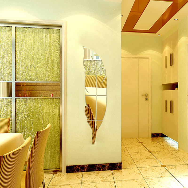 New Removable Home Mirror Wall Stickers Decal Art Vinyl Room Decor DIY