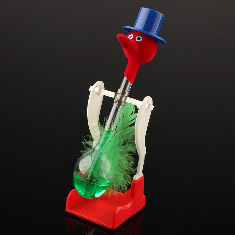 Novelty Lucky Drinking Water Bird Toy Kids Educational Happy Duck