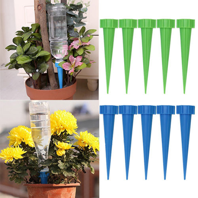 12x Automatic Garden Cone Watering Spike Plant Flower Waterers Bottle