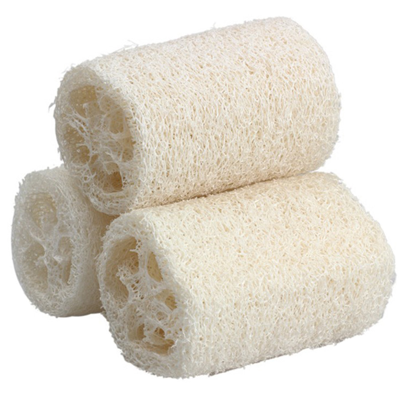 Lot of 3 Natural 5" Loofah Luffa Loofa Bath Shower Sponge Large Premium