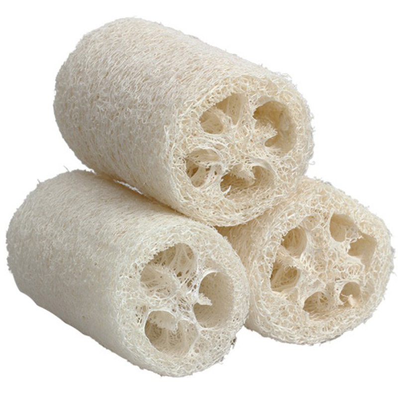 Lot of 3 Natural 5" Loofah Luffa Loofa Bath Shower Sponge Large Premium