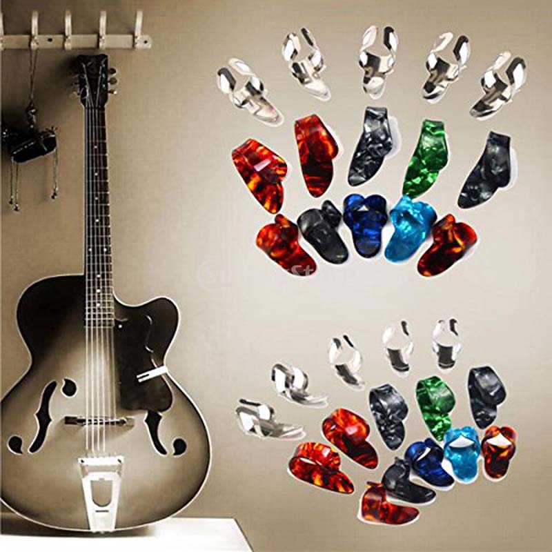 15pcs MetalCelluloid Acoustic Electric Guitar Thumb Finger Picks + Pick