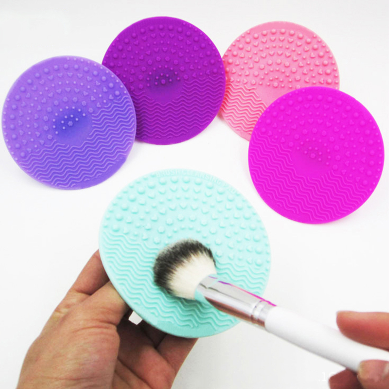 New 1pc Silicone Makeup Brush Cleaner Pad Washing Scrubber Board