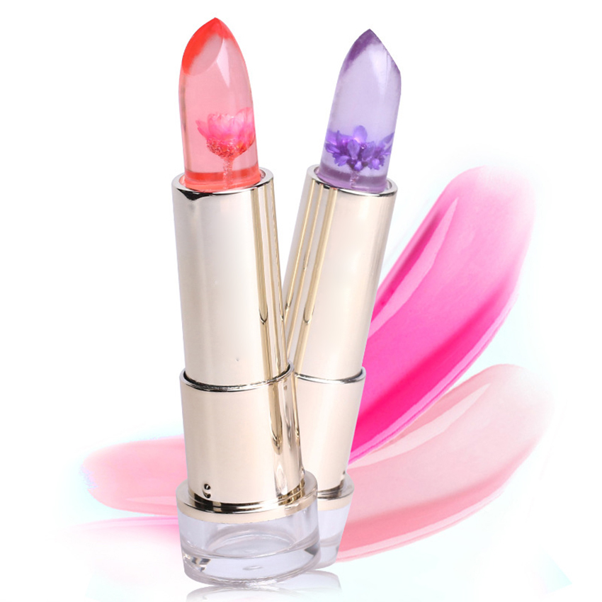 Jelly Flower Lipstick Color Changing Long Lasting Moisturizing LipGloss