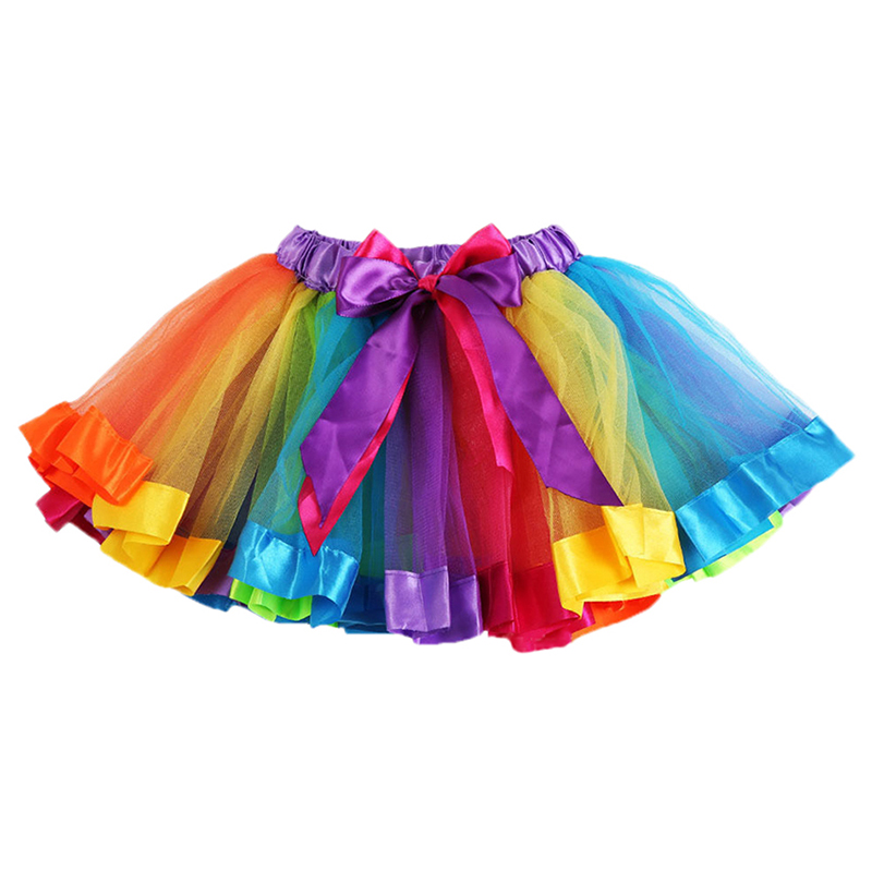 multi color tulle skirt