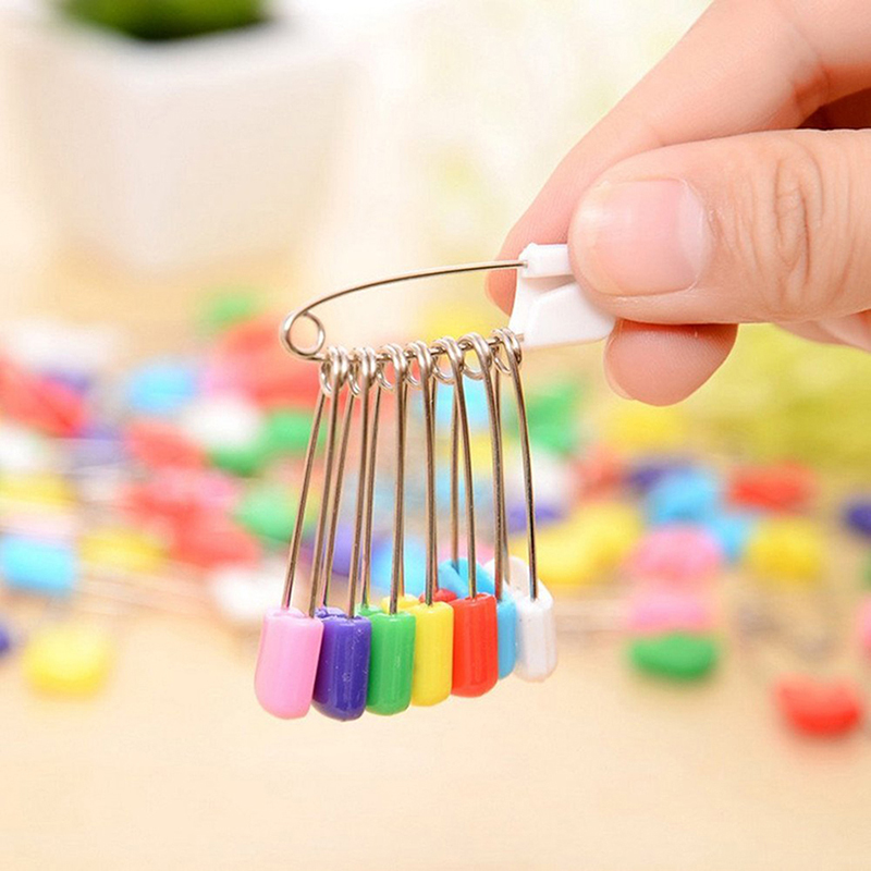 100pcs Nappy Large Diaper Pins Nappies Safety Pin Baby Diaper Change