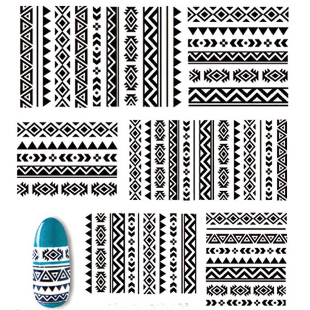 2 sheets tribal pattern nail water decals transfer 2 sheets tribal pattern nail water decals transfer
