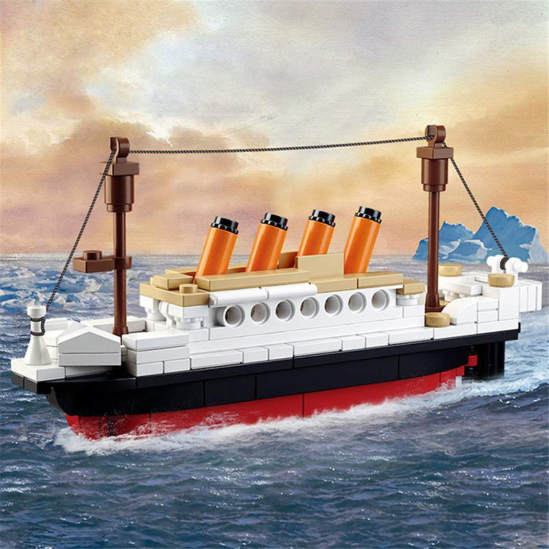 a toy titanic