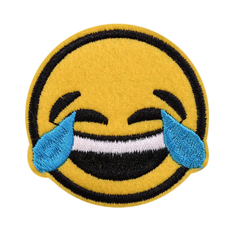 7X Smile Face Emoji Patch Embroidered Sew On Iron On Badge Fabric Applique Craft eBay