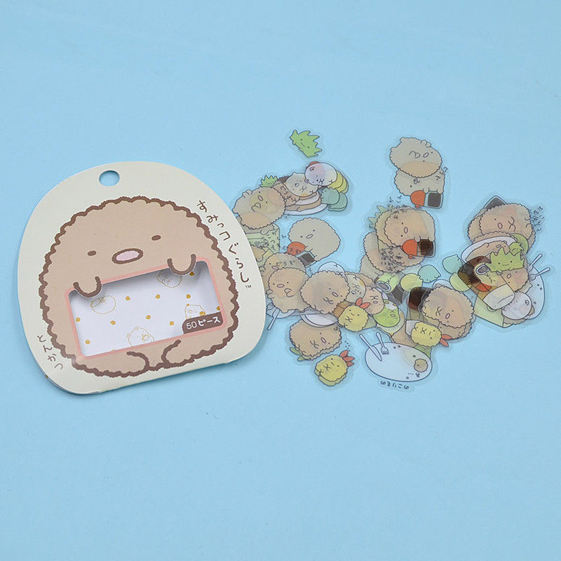 80 X Japanese Sumikko Gurashi Stickers Flakes Bag Sack Anlimal DIY Scrapbooking