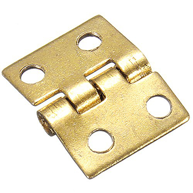 12Pcs Mini Door Hinges with Screws for Doll House Miniature Furnitures