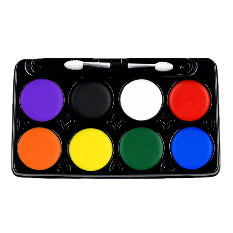 8 Colours Make Up Face Paint Palette Fun Funny Halloween Fancy Painting
