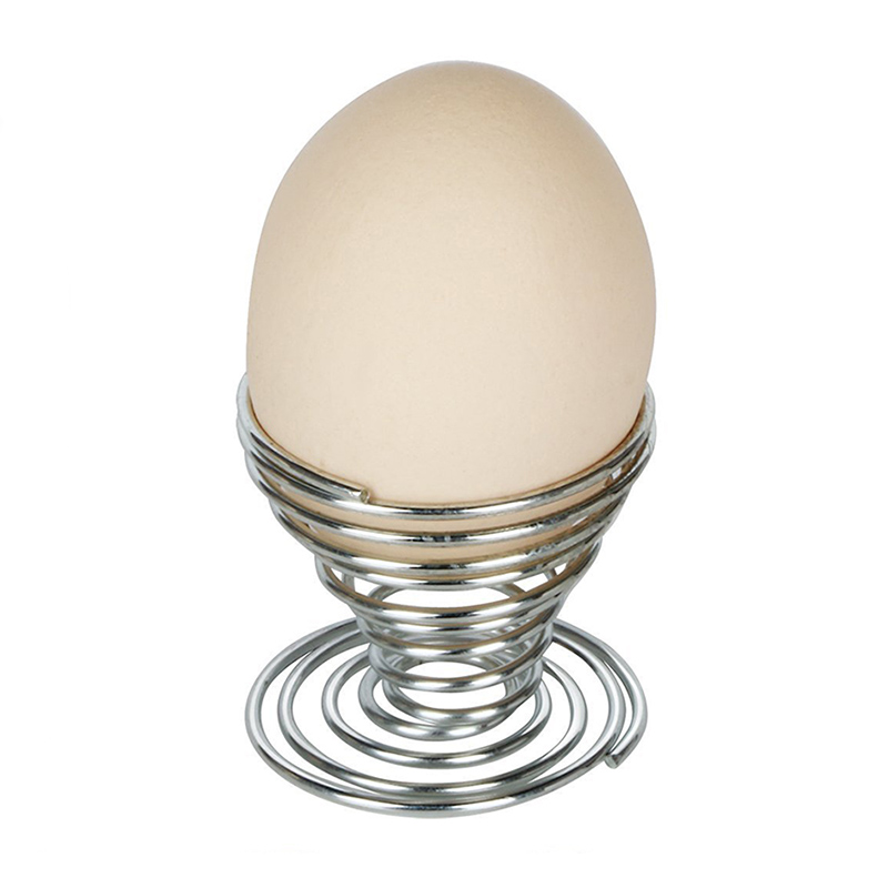 1PC High Quality Metal Spring Wire Tray Egg Cup Boiled Eggs Holder
