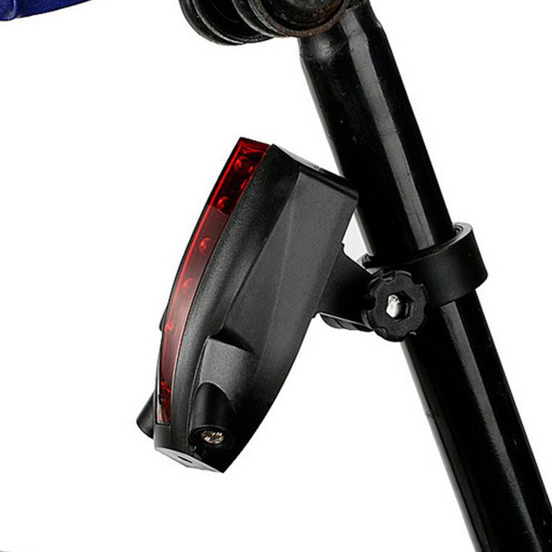 Cool Bike Bicycle 5 LED 2 Laser Beam Rear Tail Lamp Reflectors