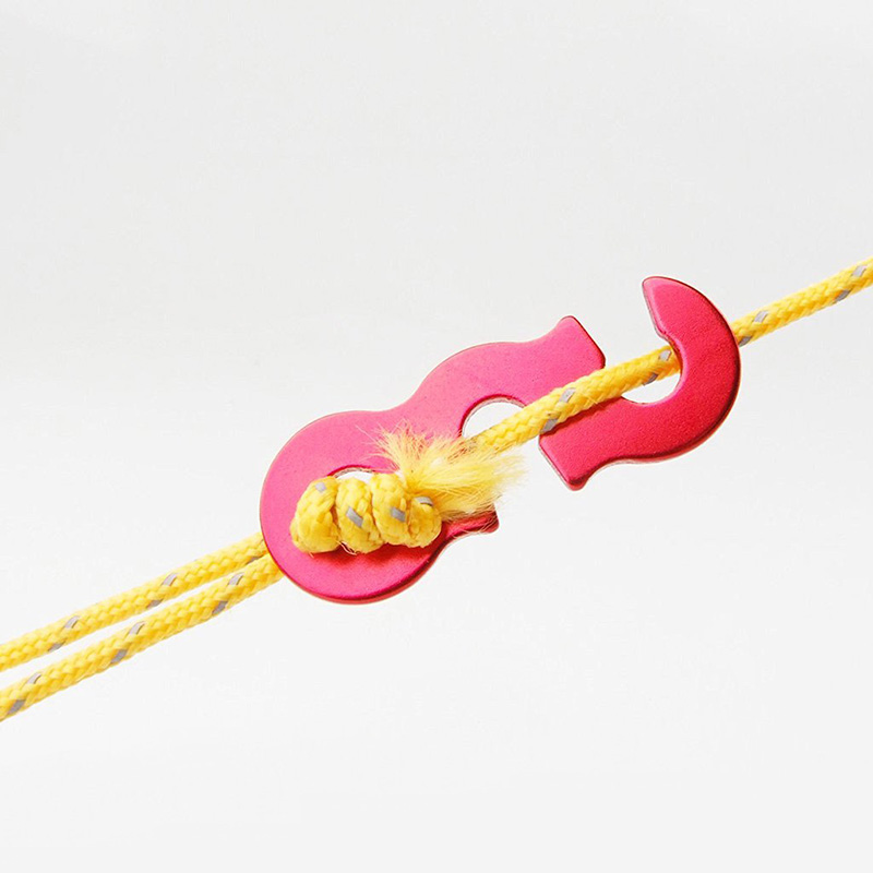 10pcs Camping Rope tightener Tent Tarp Cord Guy Line Tensioner