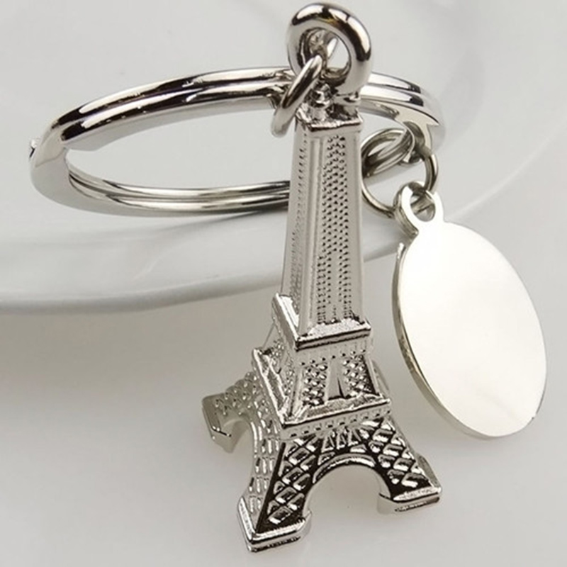 5x Zinc Alloy Eiffel Tower French Souvenir Paris Keychain Keyring Key